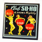 A Little Naughty: Vintage Burlesque Drink Coaster Set - Che Cose Belle