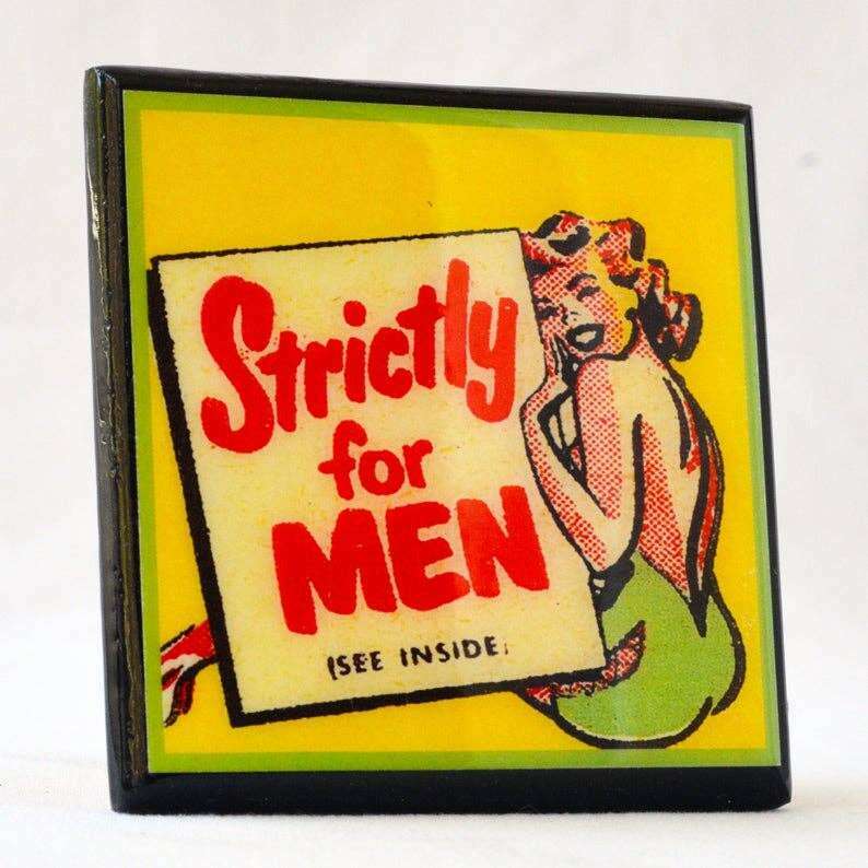 A Little Naughty: Vintage Burlesque Drink Coaster Set - Che Cose Belle