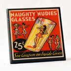 A Little Naughty: Vintage Burlesque Drink Coaster Set - Che Cose Belle