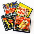A Little Naughty: Vintage Burlesque Drink Coaster Set - Che Cose Belle