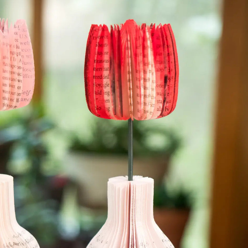 Book Flower Vase