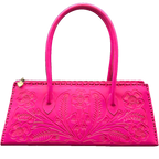 The Abby| Floral Hand-Tooled Leather Clutch & Crossbody