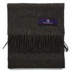 Prince of Scots Fringed Merino Wool Scarf - Grey