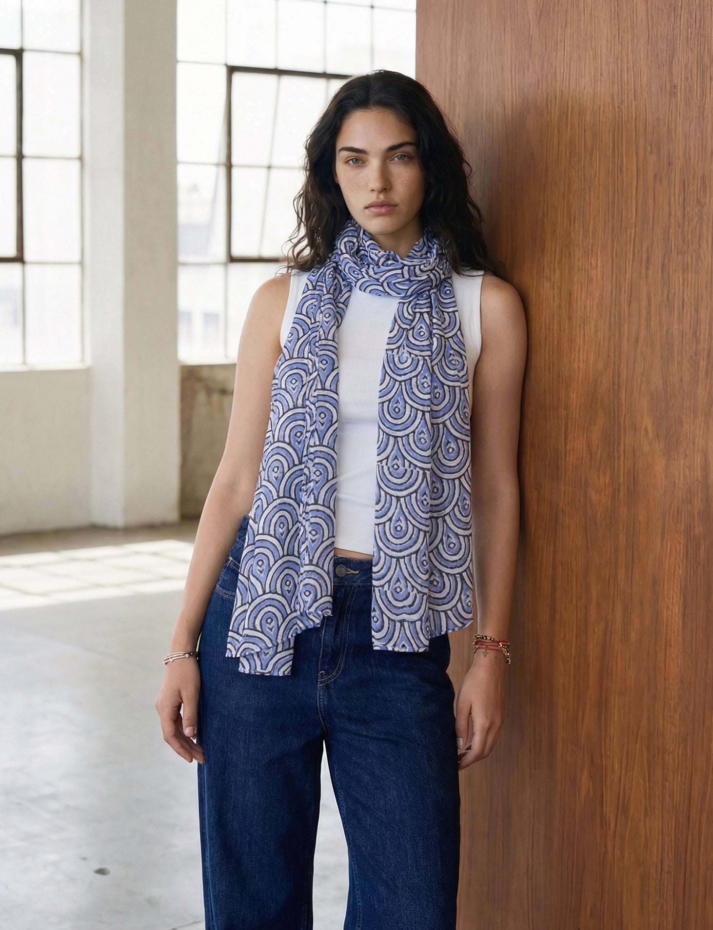Peacock Blue Scarf