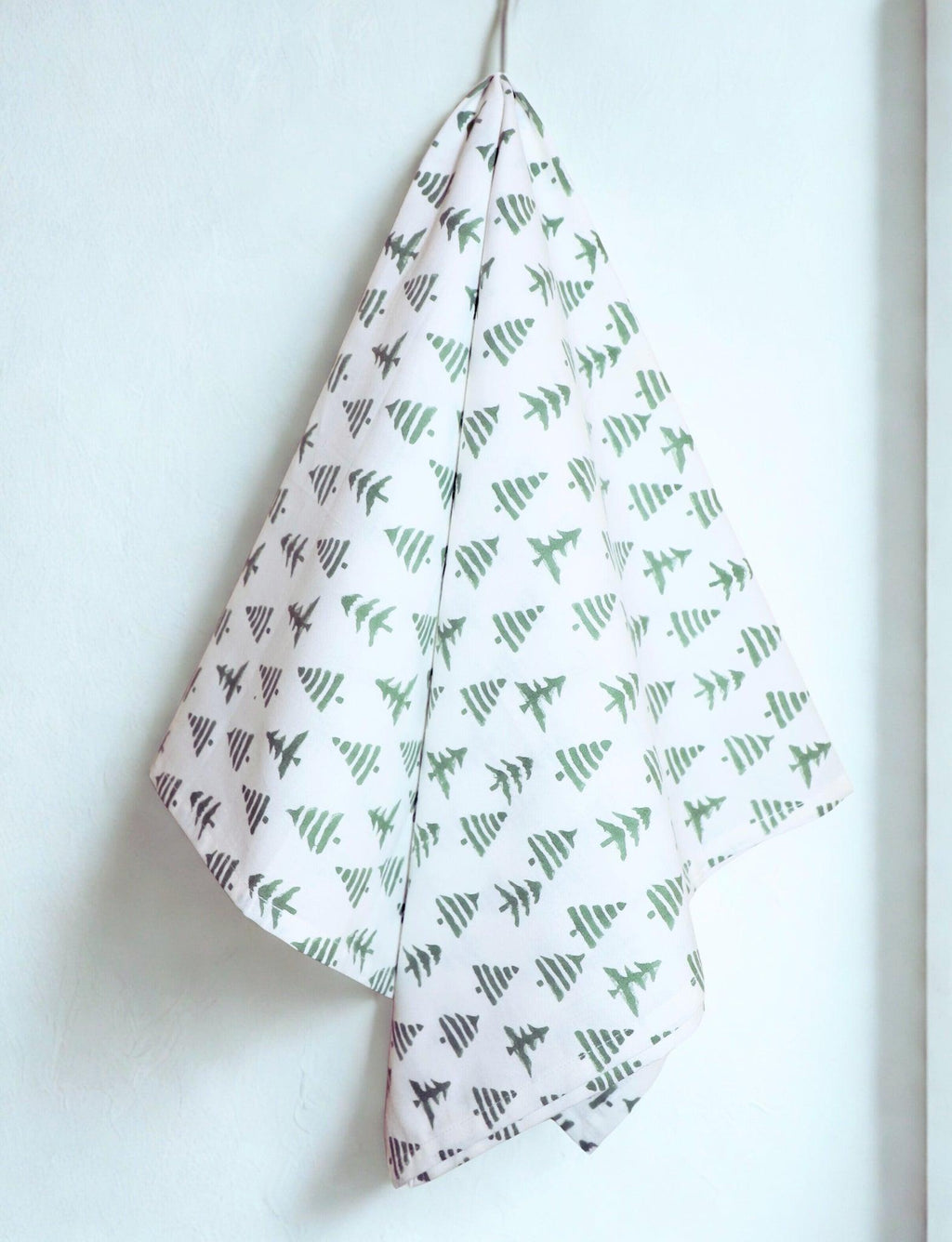 S/2 Christmas Tree Cotton Tea Towel