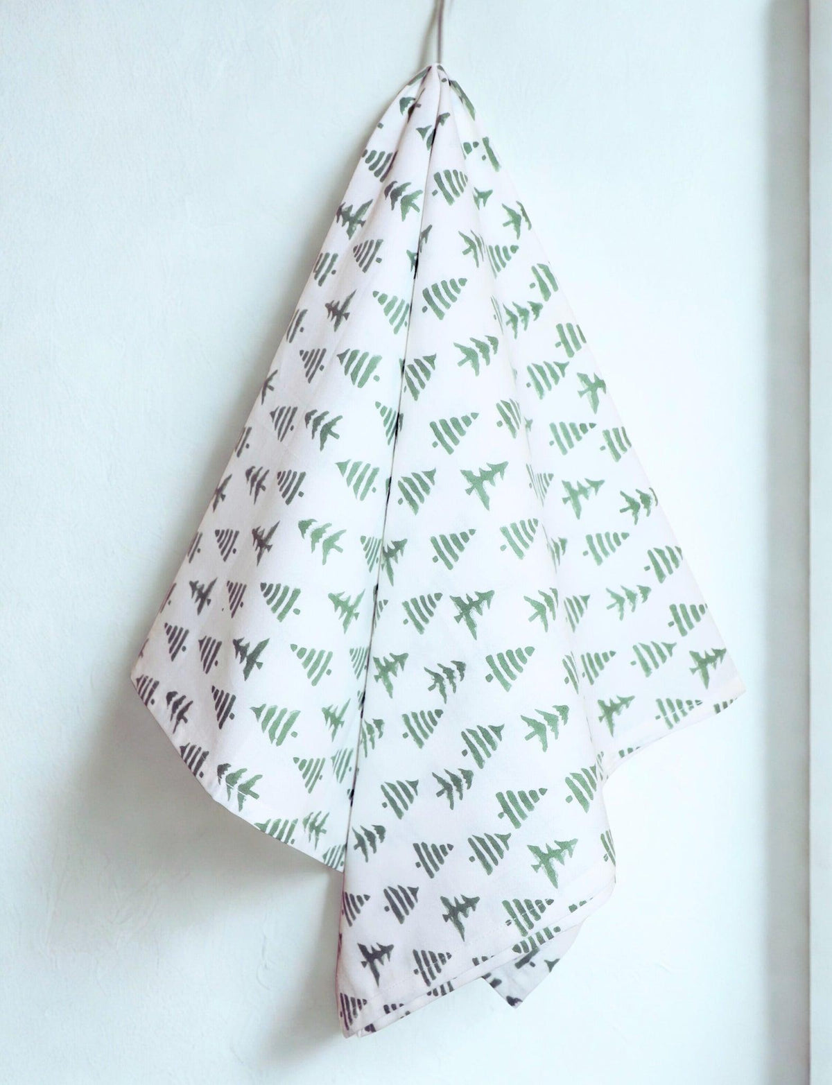 S/2 Christmas Tree Cotton Tea Towel