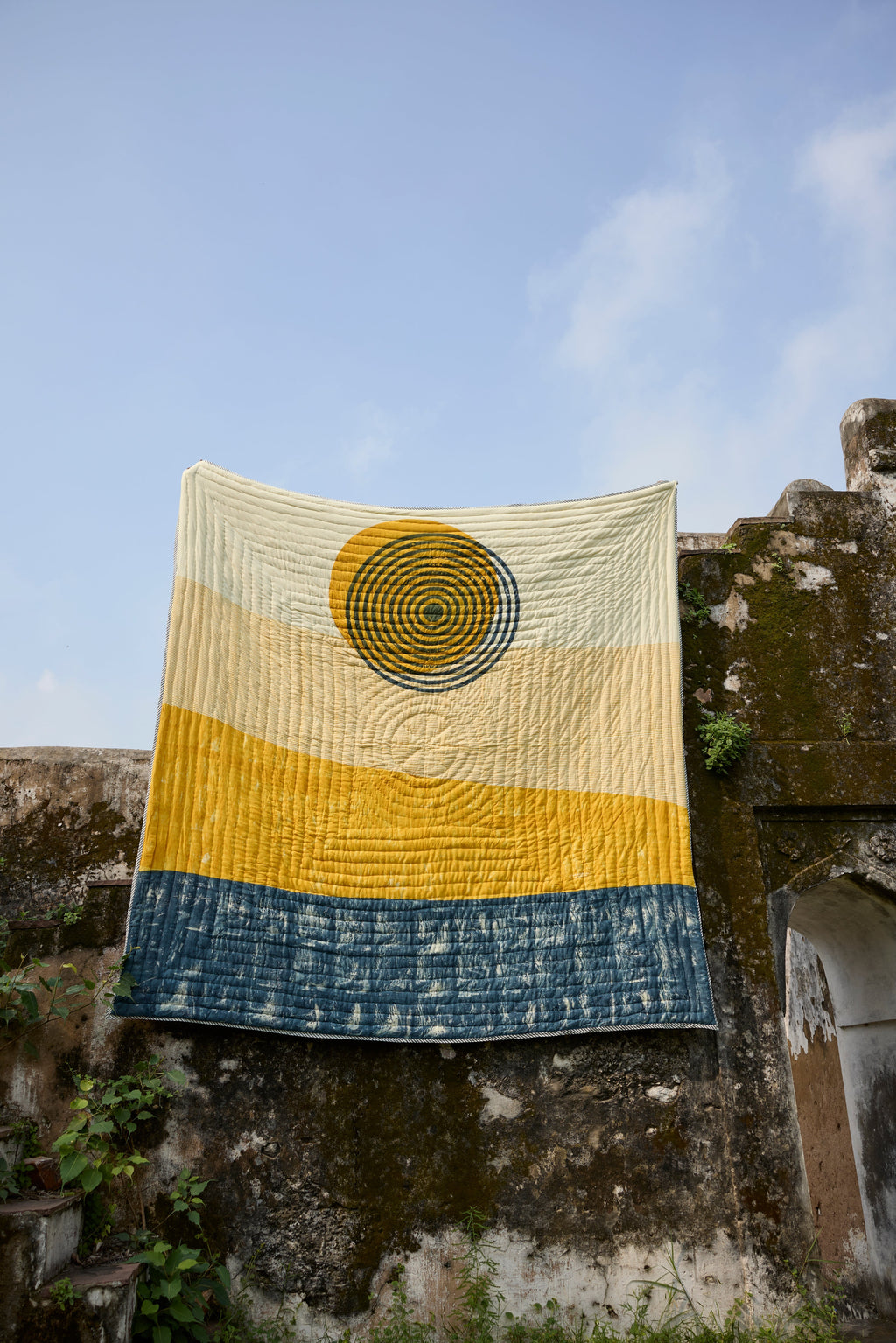 Spiral Sunset Quilt (Reverse)