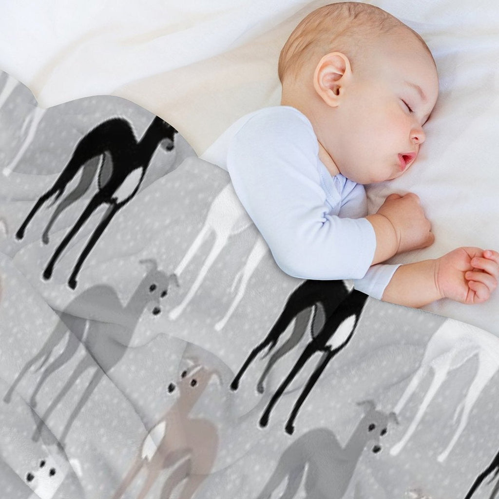 Italian Greyhounds Throw Blanket - Che Cose Belle