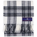 Merino Lambswool Tartan Scarf - Dress Grey Stewart