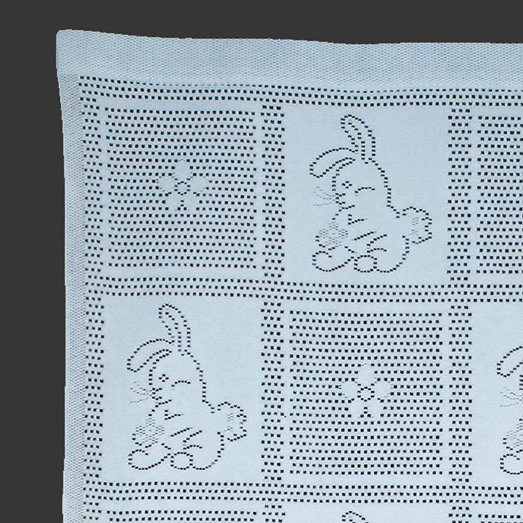 Southampton Home Lace Weave Bunny Baby Blanket ~ Blue ~