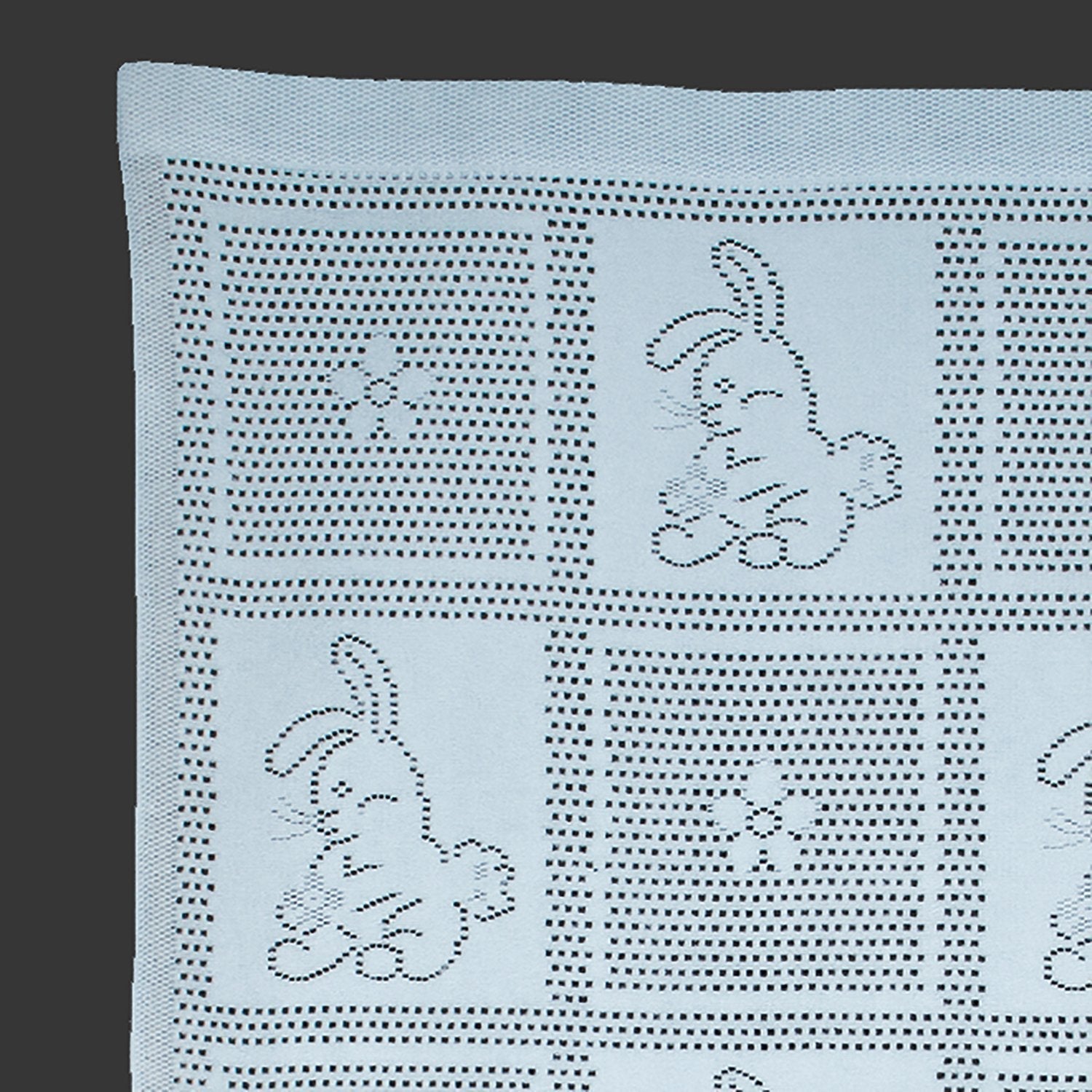 Southampton Home Lace Weave Bunny Baby Blanket ~ Blue ~