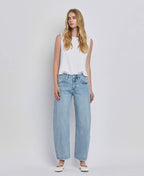Lovervet by VERVET High Rise Barrel Leg Jeans