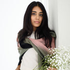 Iris Kiwi Cashmere Merino Handwoven Scarf