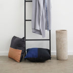 Aakar Mor Color Block Mulberry Silk Pillow - Che Cose Belle