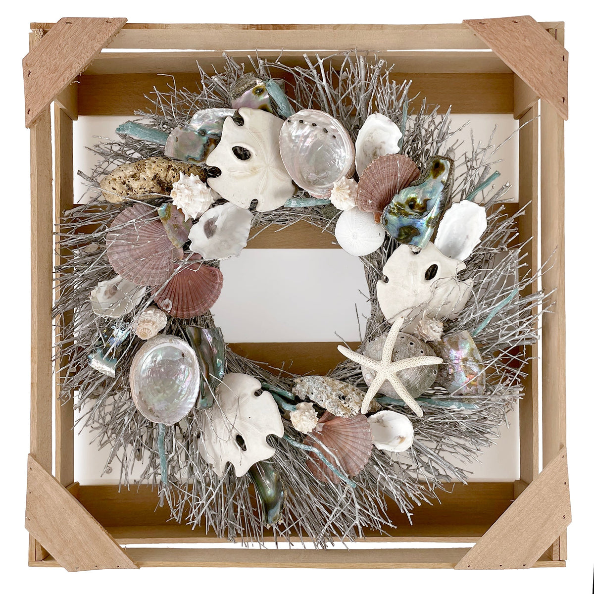 Abalone and Sand Dollar Wreath - Che Cose Belle