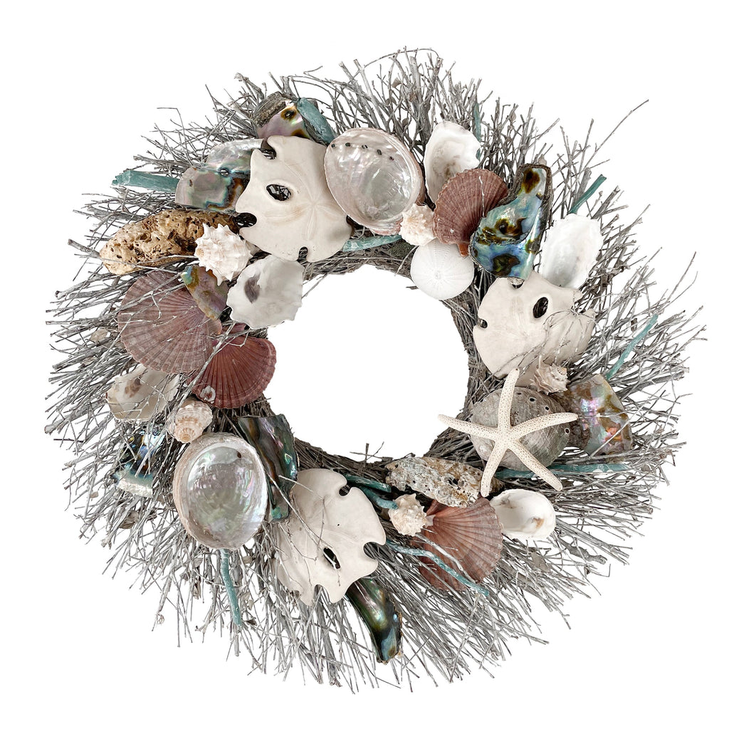 Abalone and Sand Dollar Wreath - Che Cose Belle