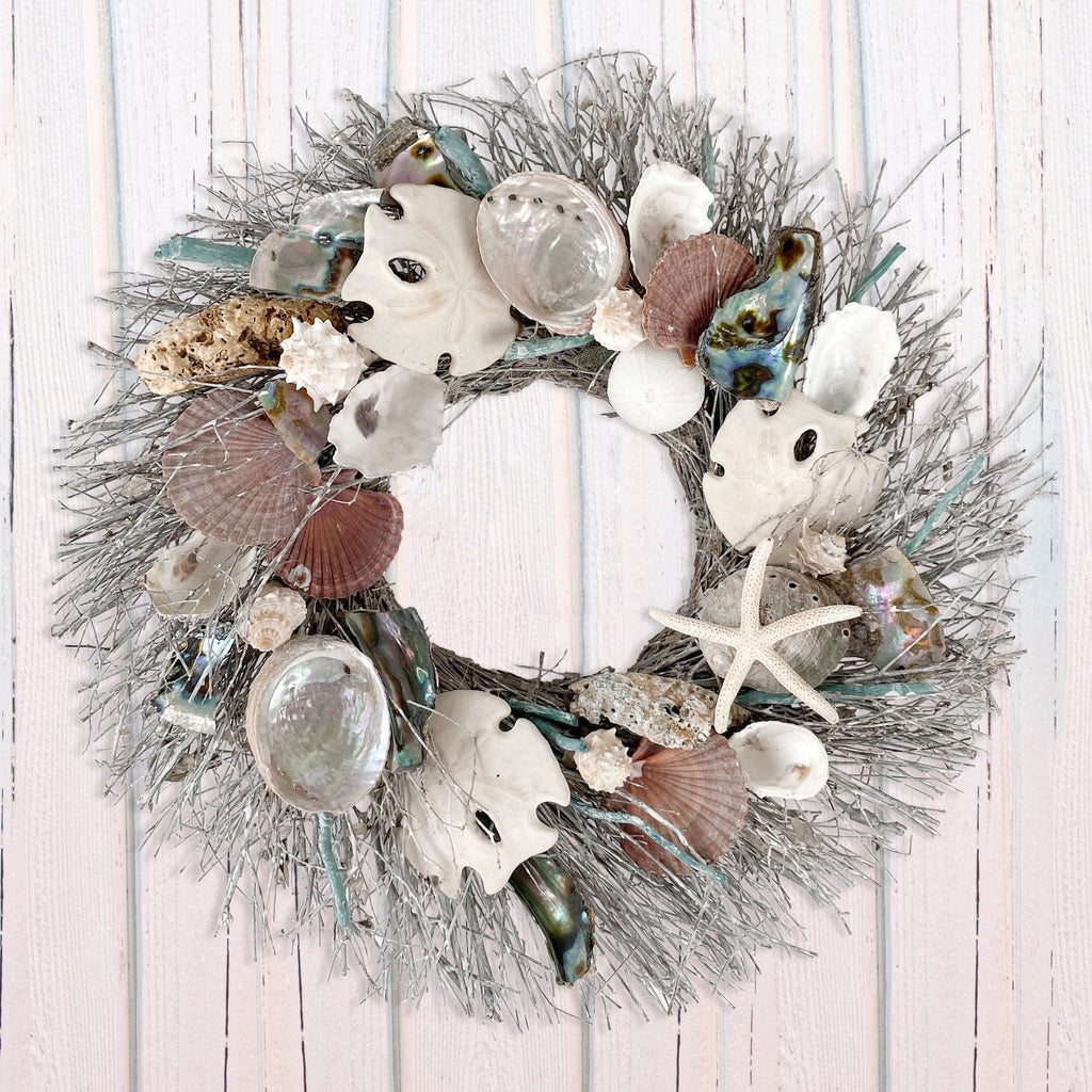 Abalone and Sand Dollar Wreath - Che Cose Belle