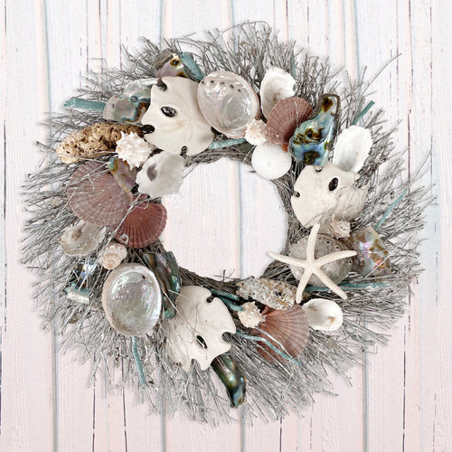 Abalone and Sand Dollar Wreath - Che Cose Belle