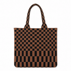 Classic Checkered Skinny Tote