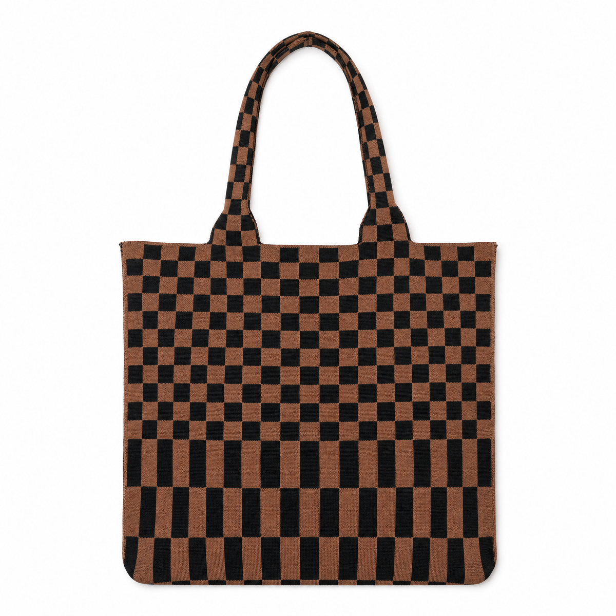 Classic Checkered Skinny Tote