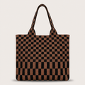 Classic Checkered Skinny Tote