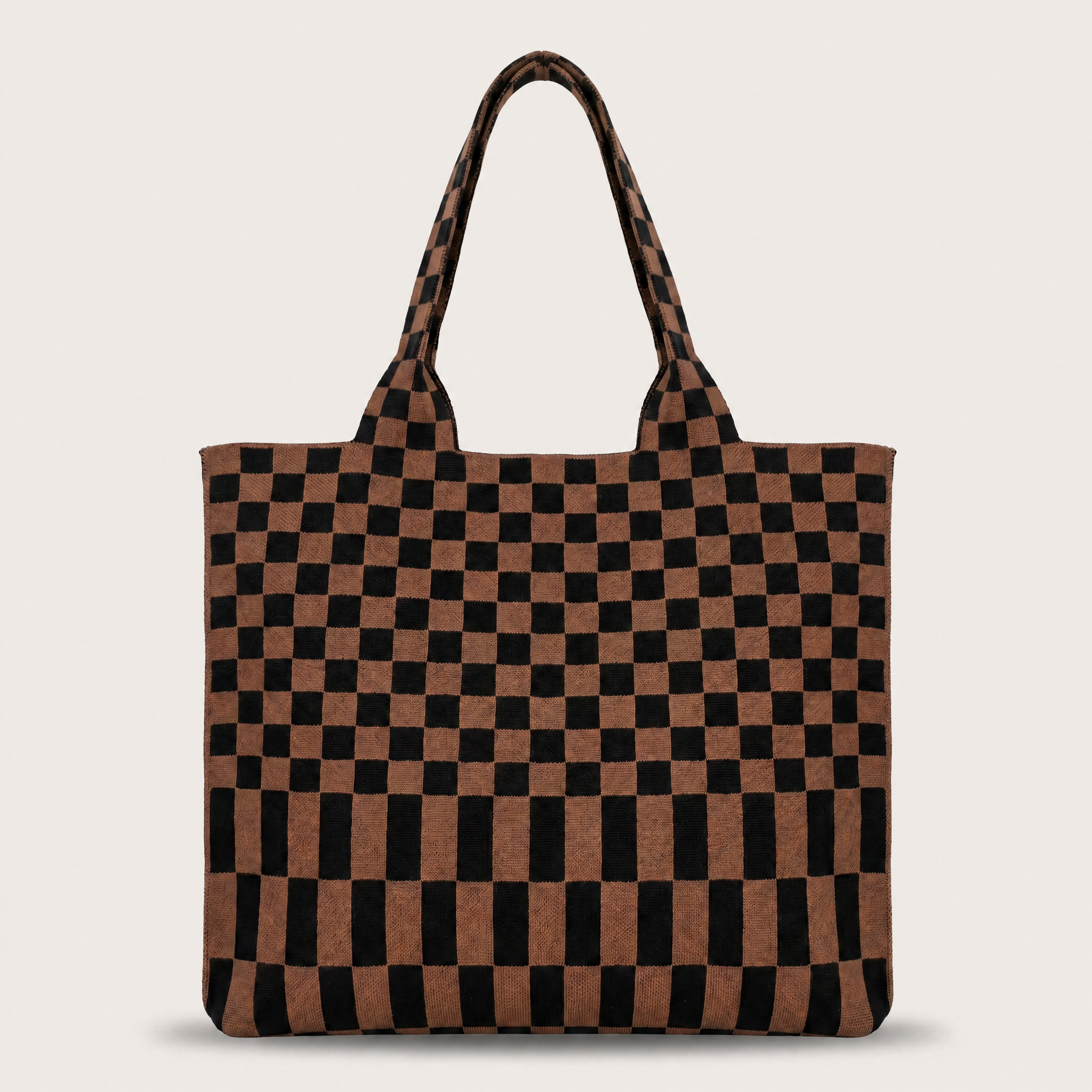 Classic Checkered Skinny Tote