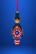 Abraham Lincoln Reflector Glass Ornament - Che Cose Belle
