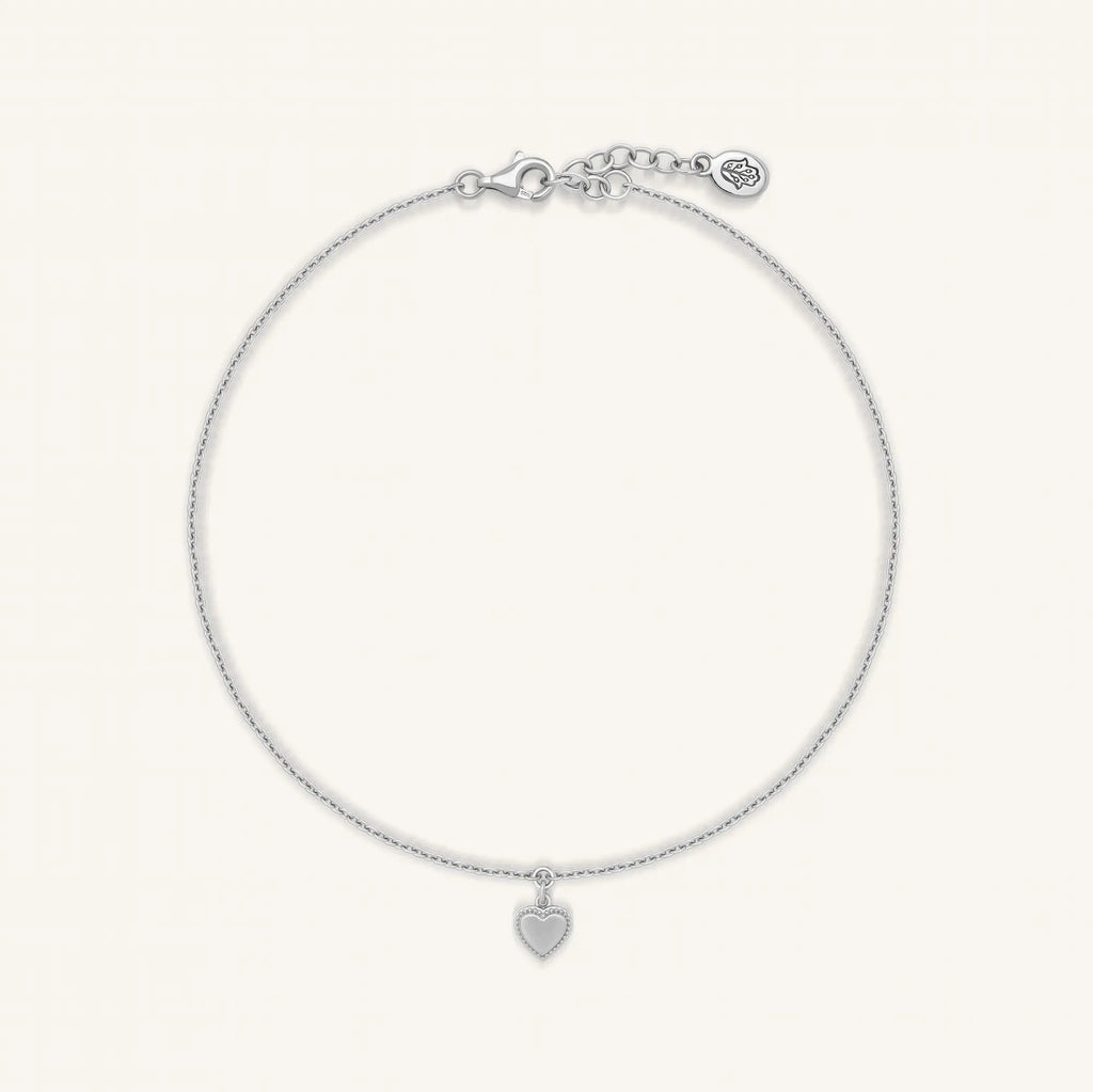 Absolute Confidence Heart Anklet - Che Cose Belle