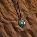 Abundant Energy - Jade Evil Eye Black String Necklace - Che Cose Belle