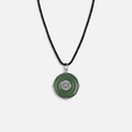 Abundant Energy - Jade Evil Eye Black String Necklace - Che Cose Belle