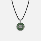Abundant Energy - Jade Evil Eye Black String Necklace - Che Cose Belle