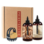 THE BATH BRUSH SET — Complete Dog Grooming Kit with Coat-Specific Shampoo, Final Coat Conditioner & Ergonomic Bath Brush