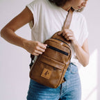 Vegan Leather Crossbody Bag for Women | Umoja Large Sling Bag for Men