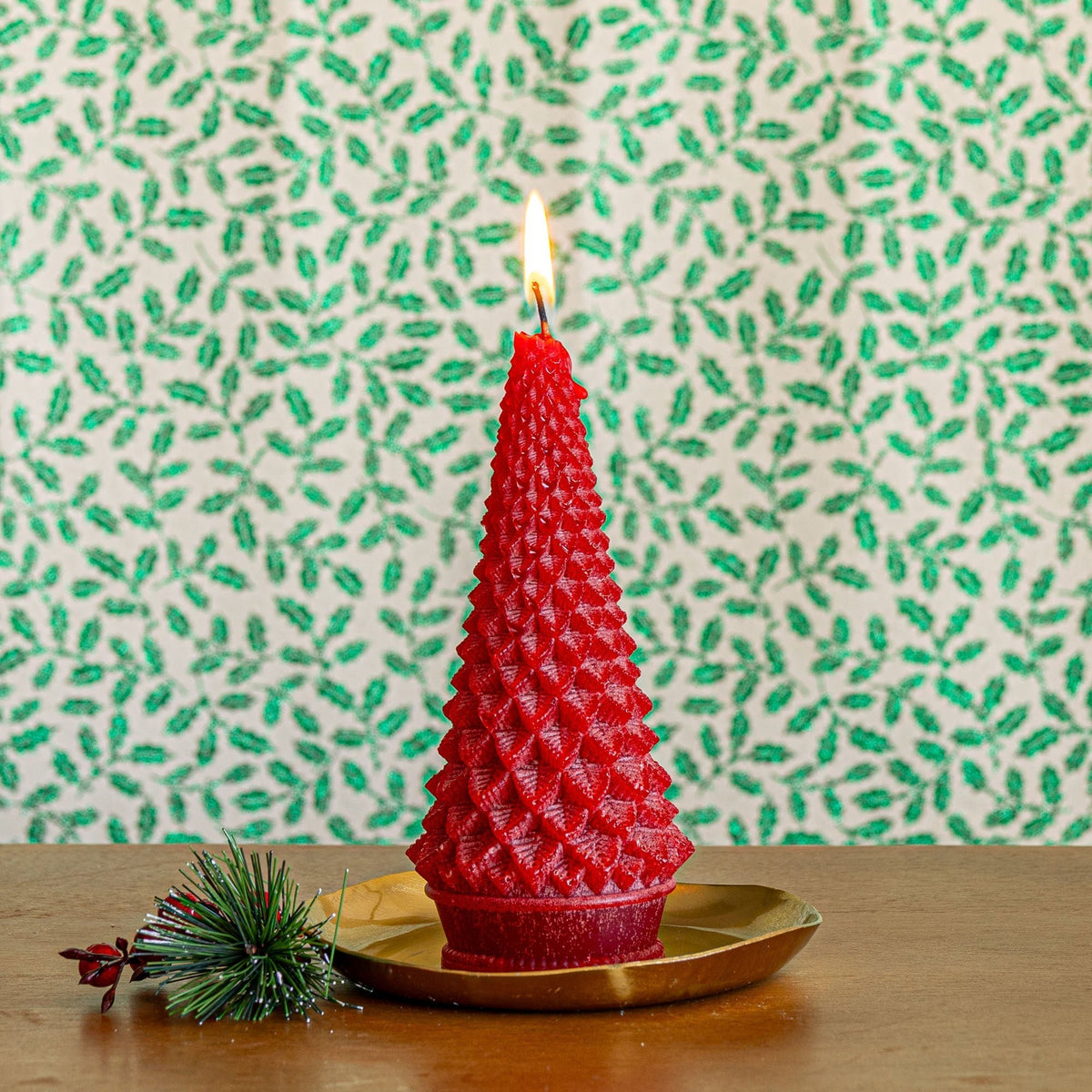 Accent Sculpted Tree Candle - Spicy Apple - Che Cose Belle