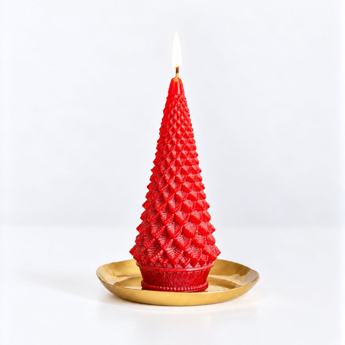 Accent Sculpted Tree Candle - Spicy Apple - Che Cose Belle