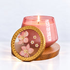 Accent Watercolor Pressed Floral Candle - Luna Flower - Che Cose Belle