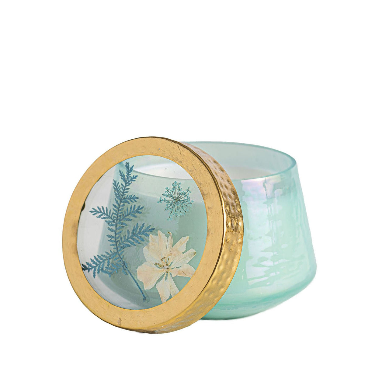 Accent Watercolor Pressed Floral Candle - Pacific Coast - Che Cose Belle