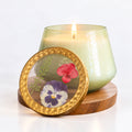 Accent Watercolor Pressed Floral Candle - Tomato Vine - Che Cose Belle