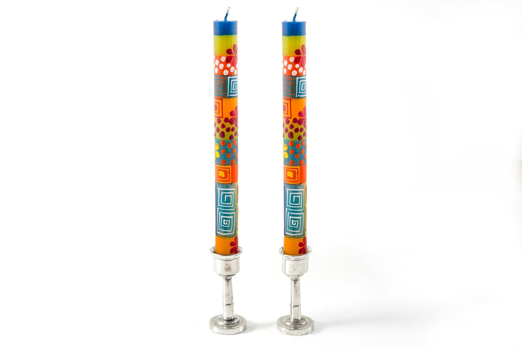 Summer Painted Candles
