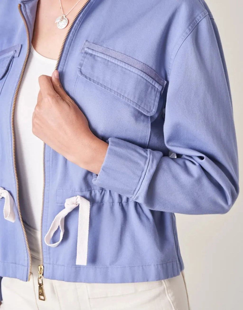 Adia Twill Jacket Coastal Blue - Che Cose Belle