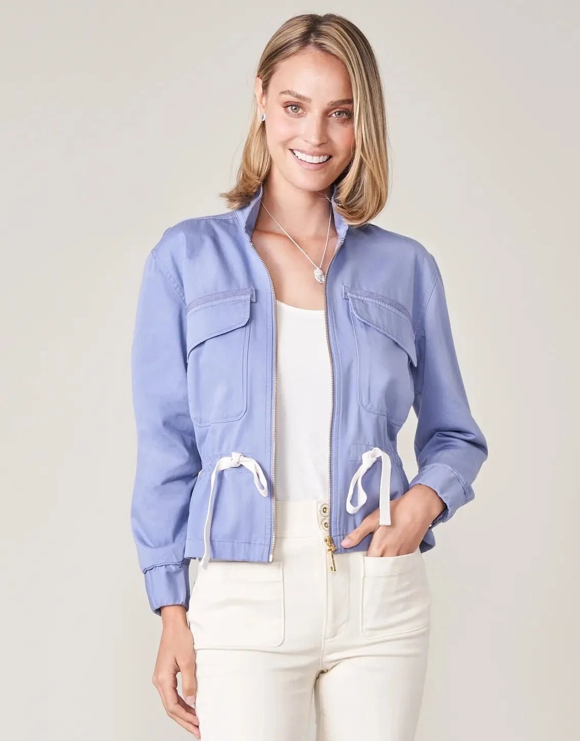 Adia Twill Jacket Coastal Blue - Che Cose Belle