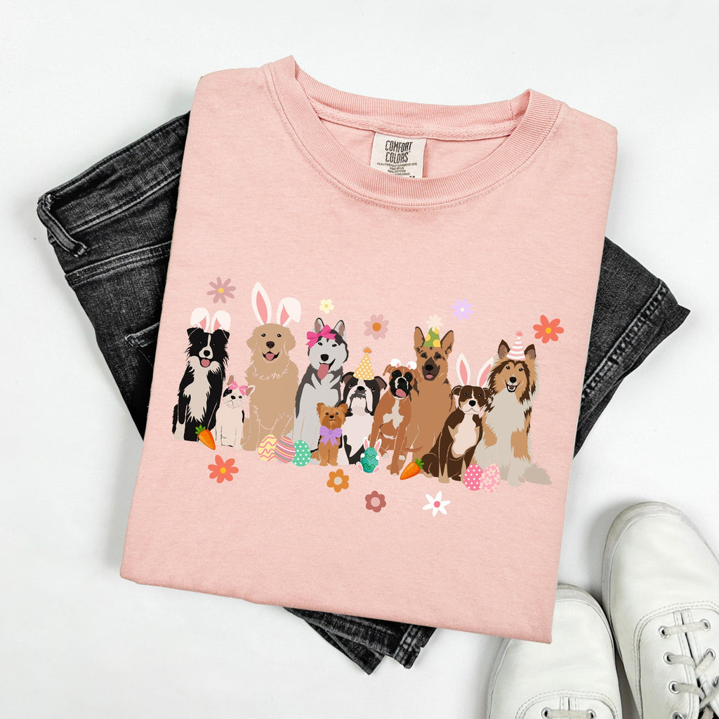 Adorable Dogs, Easter, Bunny, Jesus, Rabbit, Holiday Tshirt Comfort Colors T-Shirt - Che Cose Belle