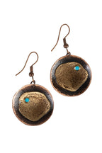 Adrift - Hammered Copper Earrings - Che Cose Belle