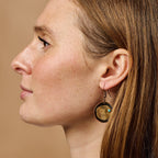 Adrift - Hammered Copper Earrings - Che Cose Belle