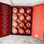 Advent Candle Set 12 Scented Candles in Gift Box - Twelve Days Of Christmas
