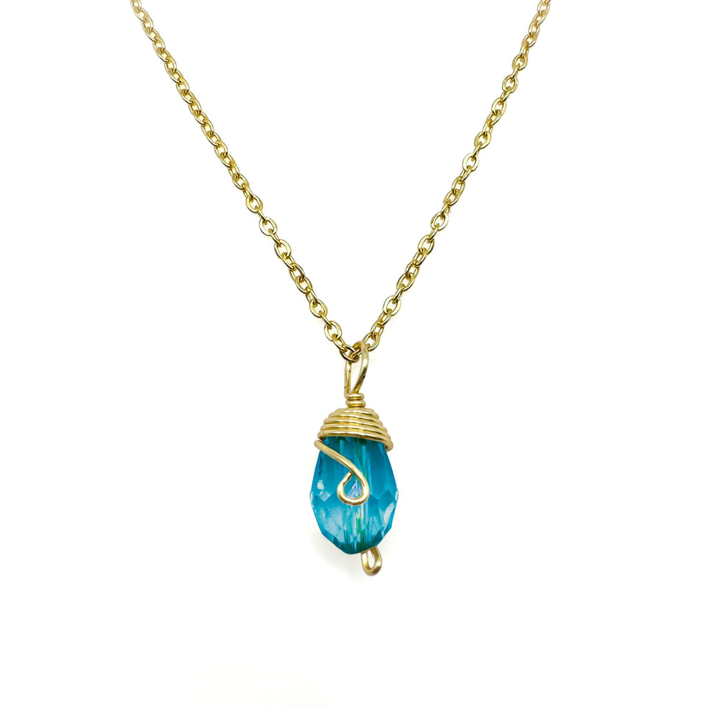 Gold Birthstone necklace