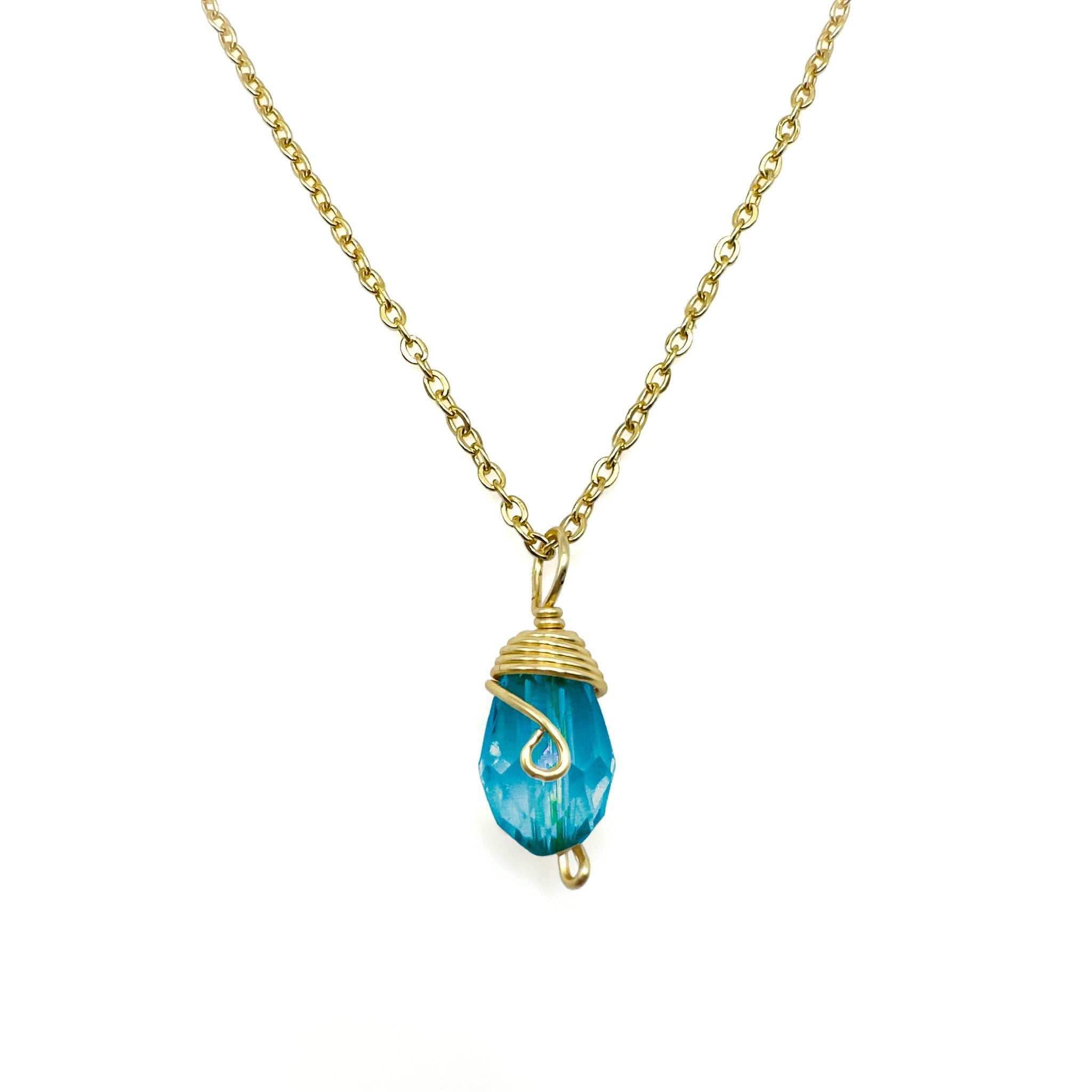 Gold Birthstone necklace