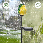 Afirst Solar Frog Garden Stake Lights Hand Blown Glass Decorative Garden Pathway Lights Outdoor Waterproof Animal Glass Stakes - Che Cose Belle