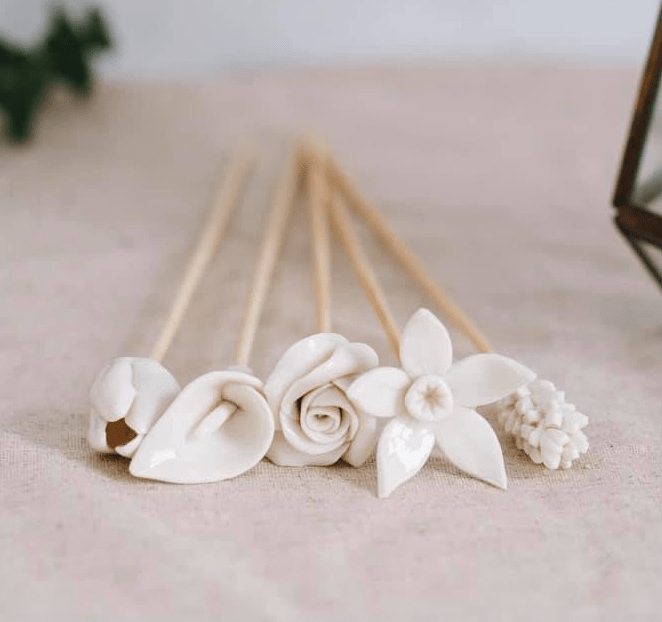 African Flowers Bamboo Diffuser Set - Che Cose Belle