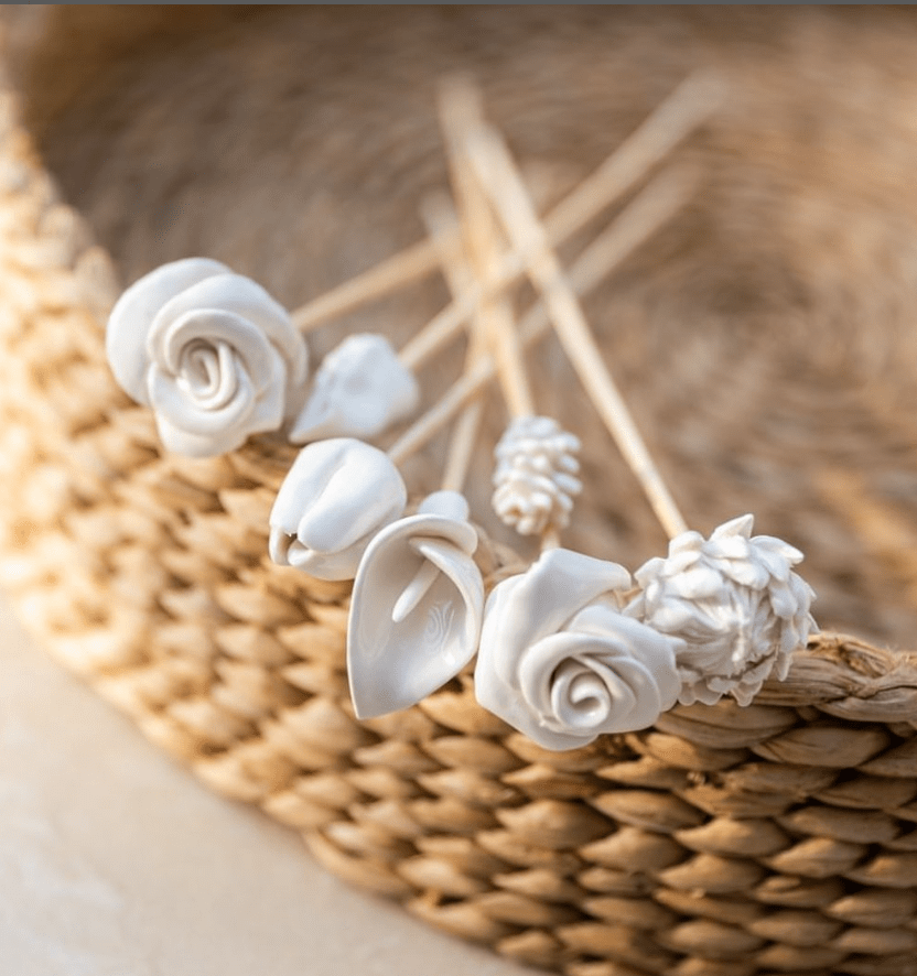 African Flowers Bamboo Diffuser Set - Che Cose Belle